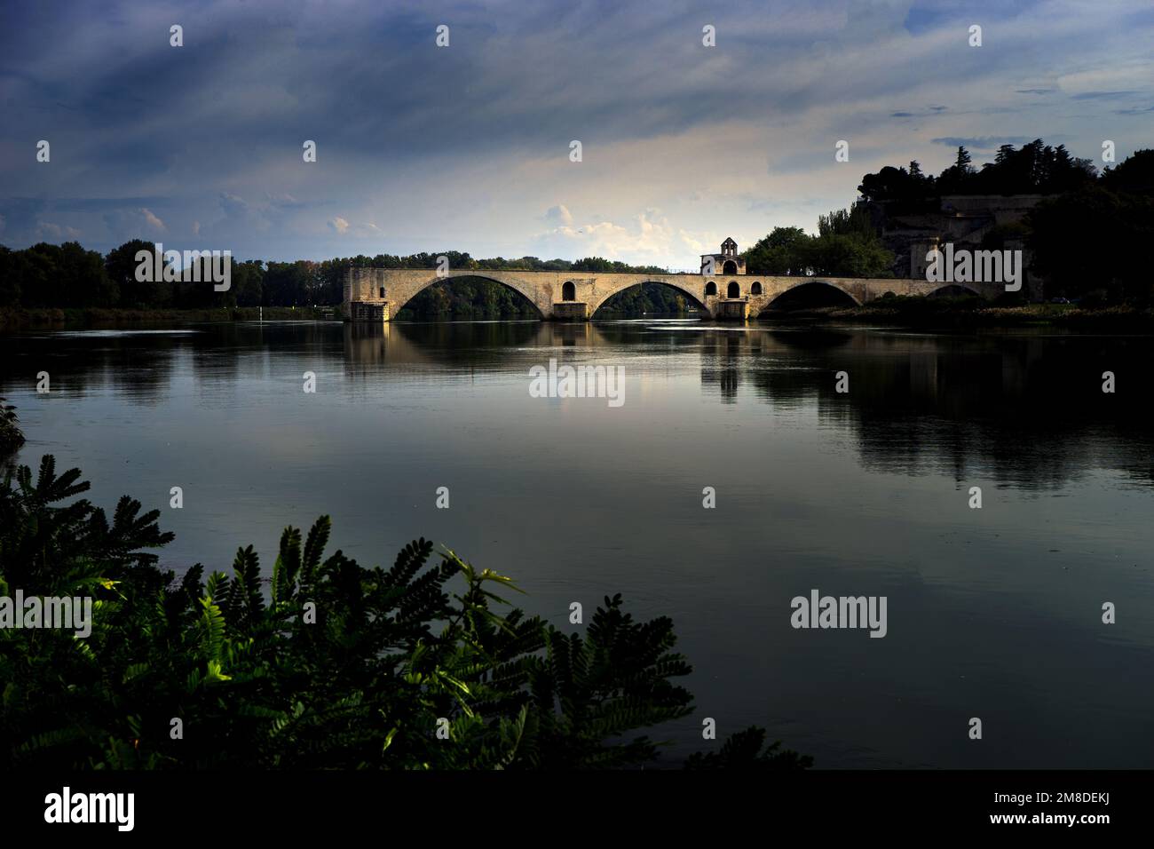 Die Brücke von Avignon Stockfoto