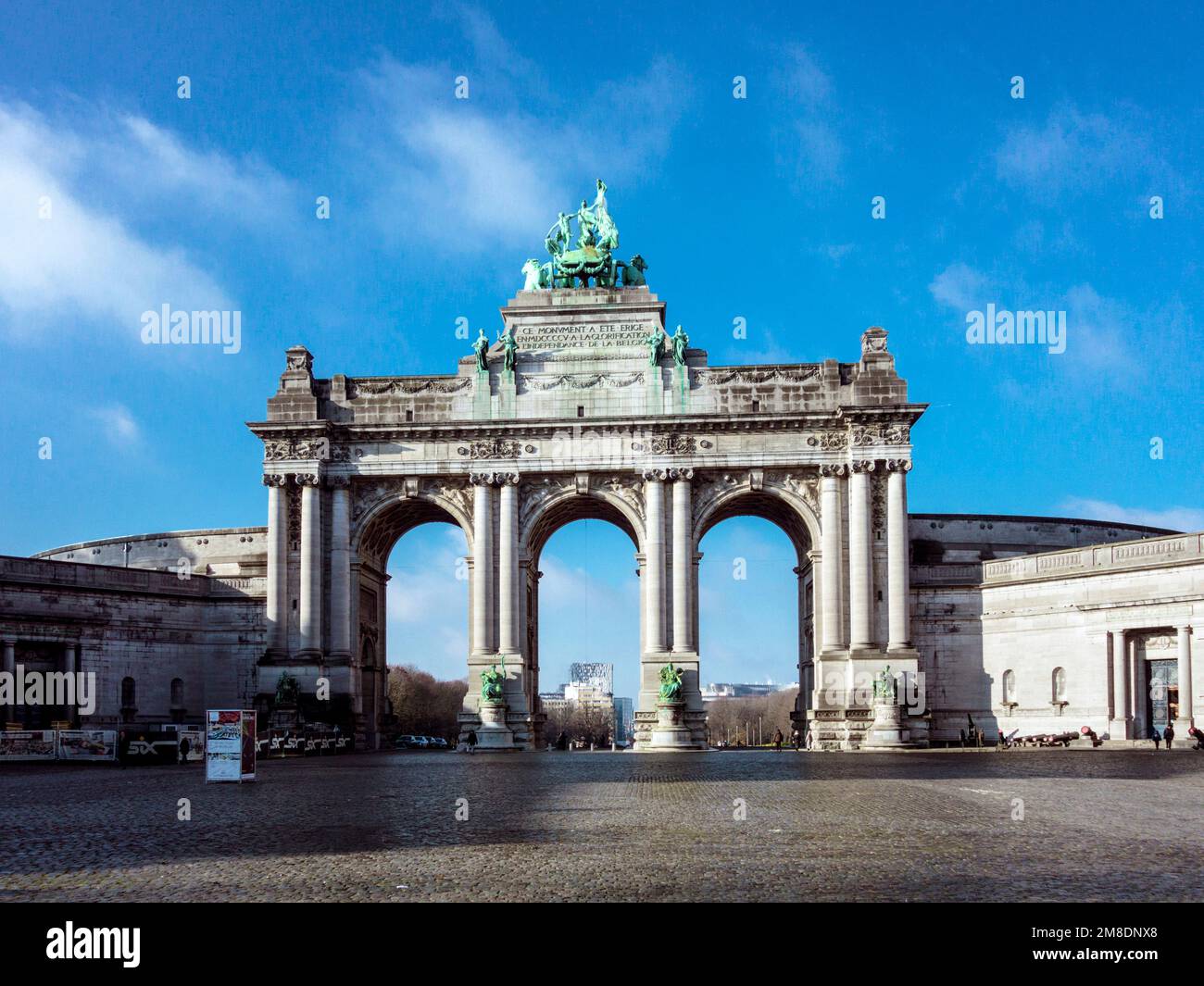 Cinquantenaire Arch in Brüssel/Belgien Stockfoto