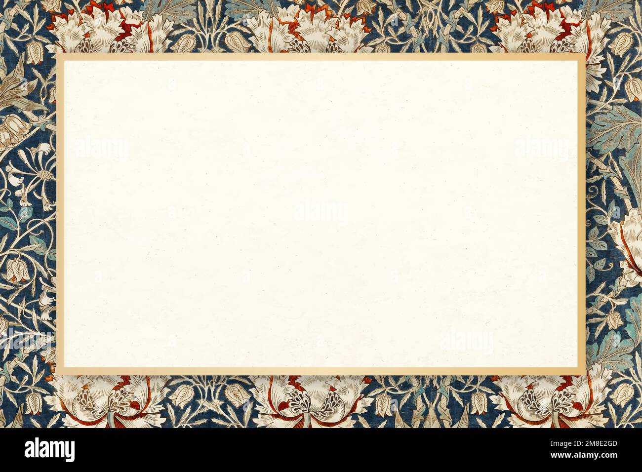 William Morris Muster Rahmen Vektor Vintage floral Stock Vektor