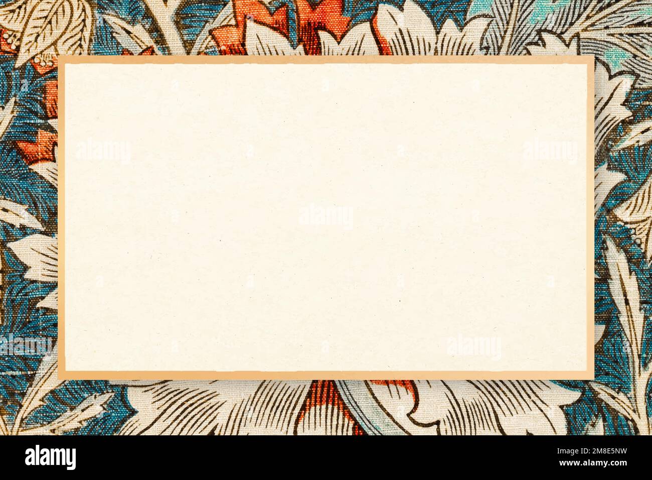 Vintage Geißelblumen Rahmen Vektor Remix von Kunstwerken von William Morris Stock Vektor