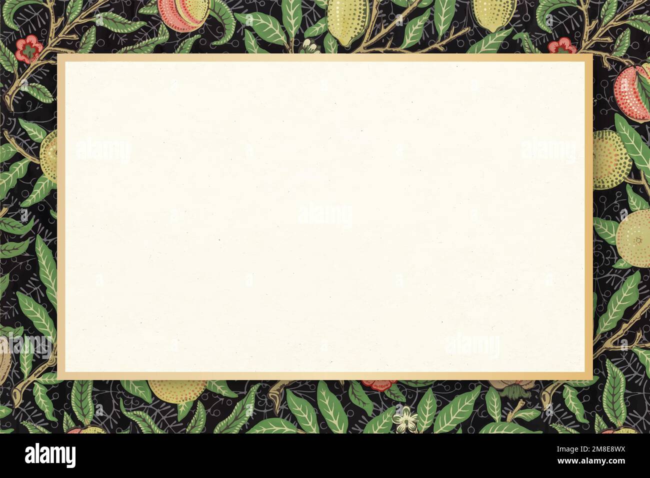 Blumenrahmen Vektor William Morris Muster vintage Stock Vektor