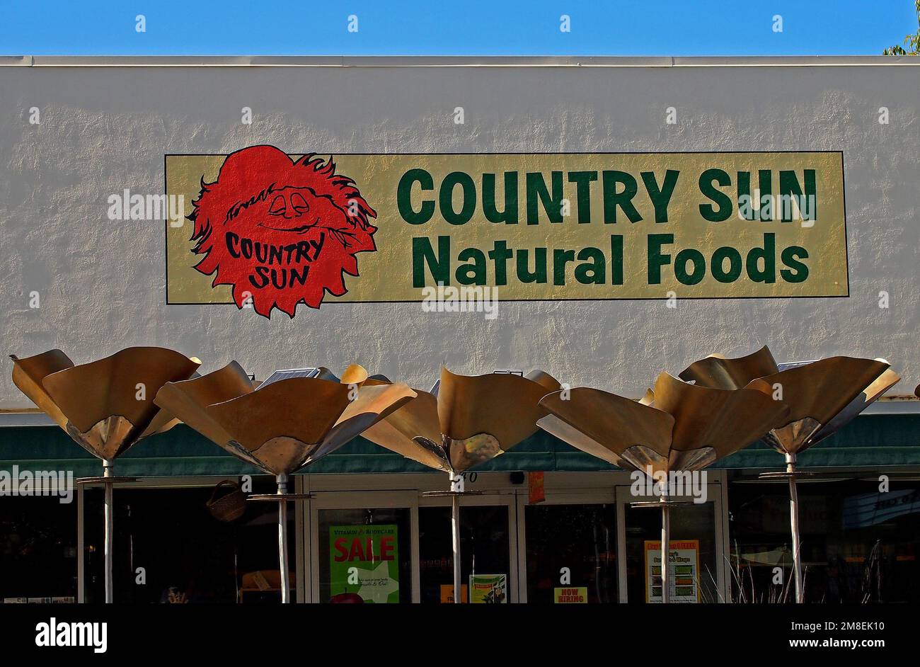 Country Sun Natural Foods, Laden in Kalifornien Stockfoto