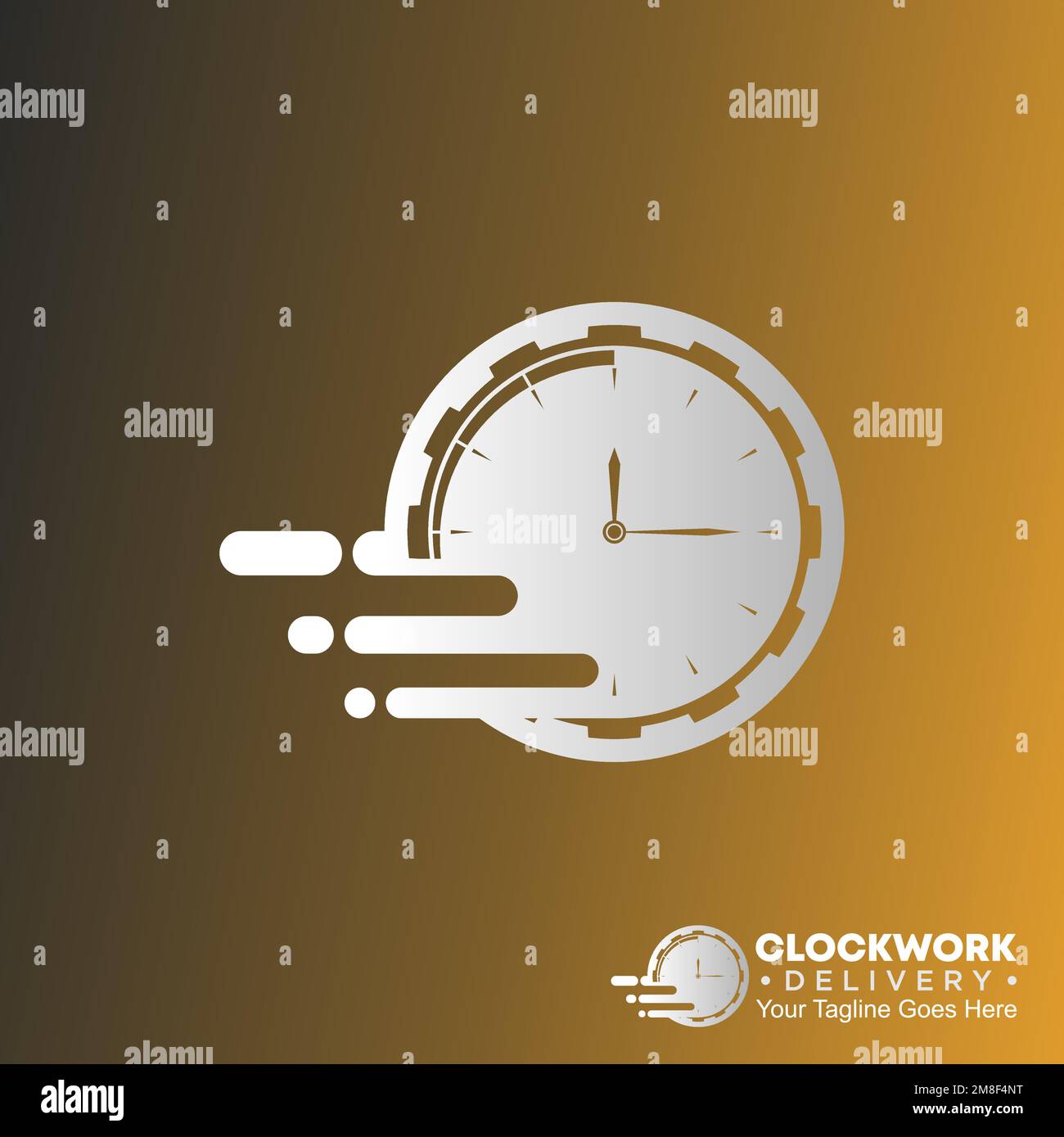 Einfache Kombination aus Uhr, Ausrüstung und Geschwindigkeit Grafik Symbol Logo Design abstraktes Konzept Vektormaterial. Bezogen auf die Dateline oder Geschwindigkeit Stock Vektor