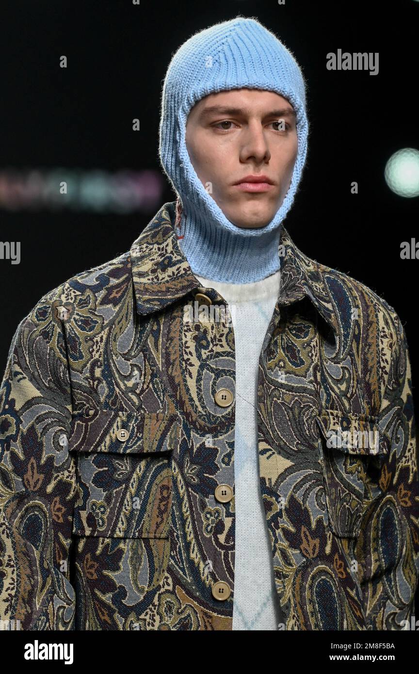 Mailand, Italien. 13. Januar 2023. Mailand, Men Fashion Week, Herbst