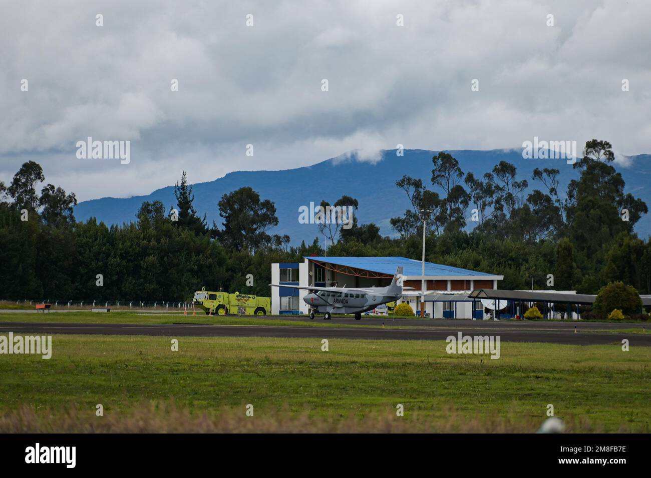 Kolumbiens Luftfahrtbehörde „Aeronautica Civil“ eröffnet einen Carotarif, um die Transportprobleme zu lindern, die durch den Erdrutsch in Rosas, Cauca im Süden Kolumbiens verursacht wurden, Fotos vom San Luis Flughafen in Ipiales, Narino, einem der 4 Flughäfen mit dieser Leichtigkeit, 12. januar 2023. Foto von: Elizabeth Palchucan/Long Visual Press Stockfoto