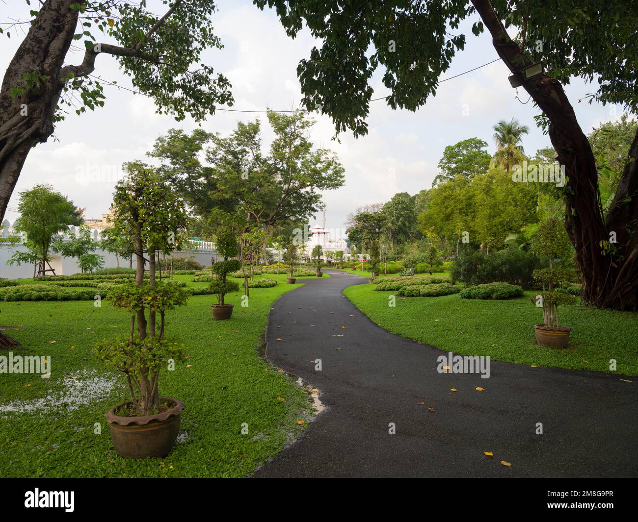 Bangkok, Thailand. 25. November 2022. Mahakan Fort Park. Renoviertes Parkdesign. Stockfoto