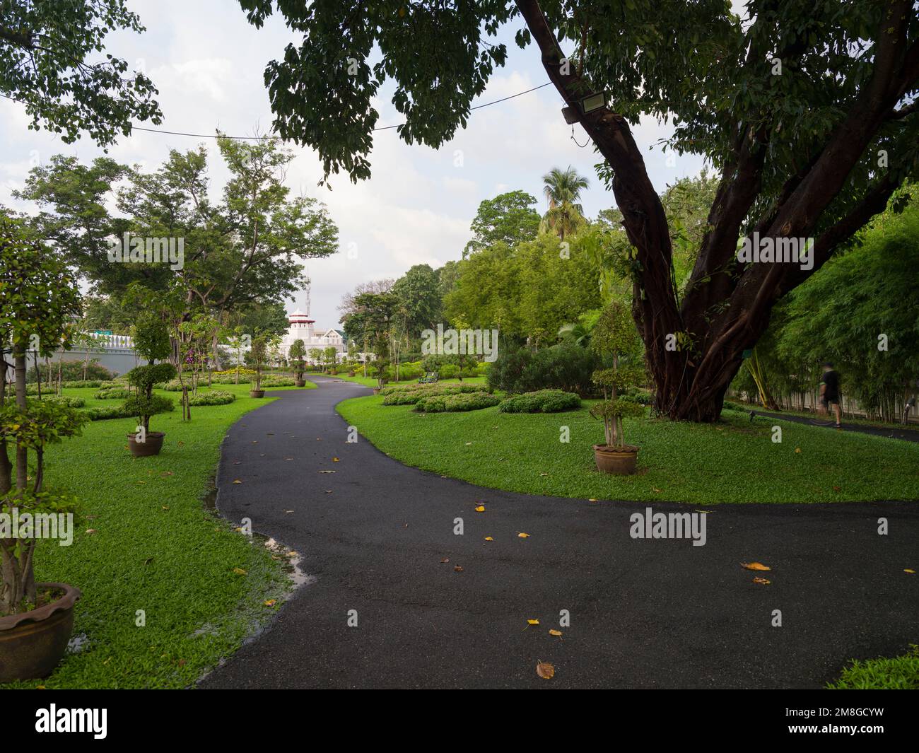 Bangkok, Thailand. 25. November 2022. Mahakan Fort Park. Renoviertes Parkdesign. Stockfoto