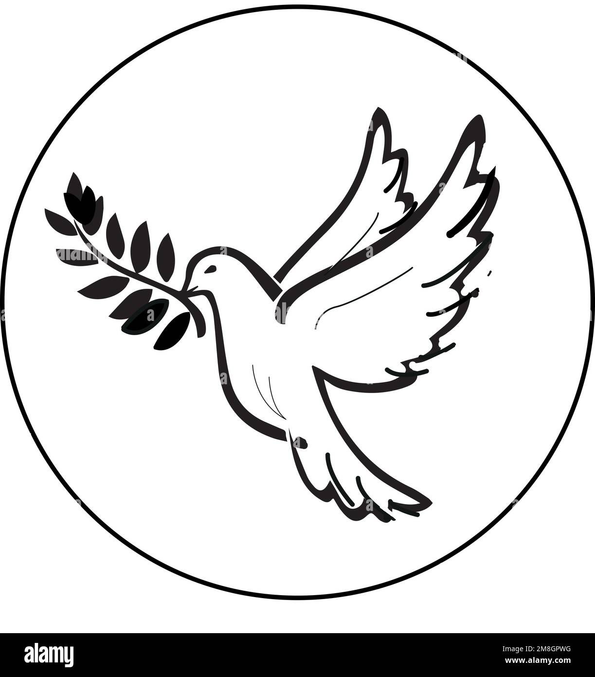 Logo colombe de la paix Stock Vektor