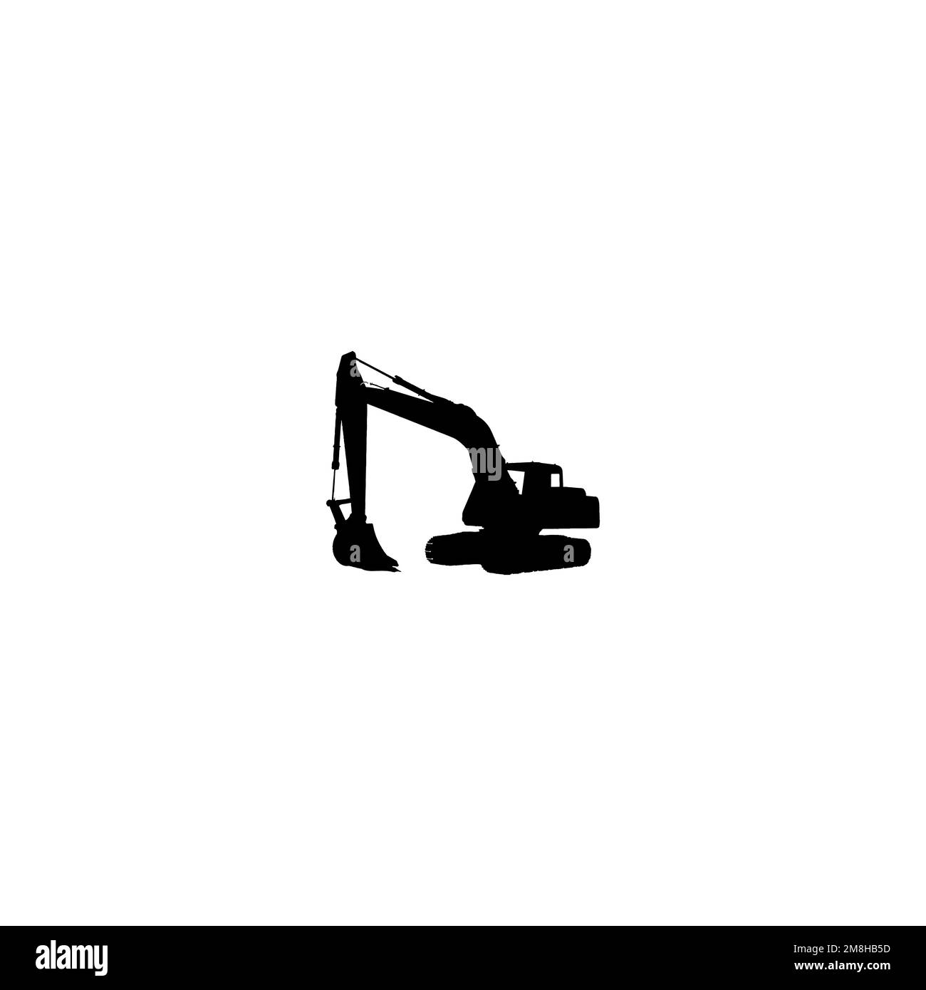 Bulldozer-Symbol. Plakat-Hintergrundsymbol eines einfachen Bauunternehmens für Großverkäufe. Designelement für das Logo der Bulldozer-Marke. Bulldozer-T-Shirt-Druck. Stock Vektor