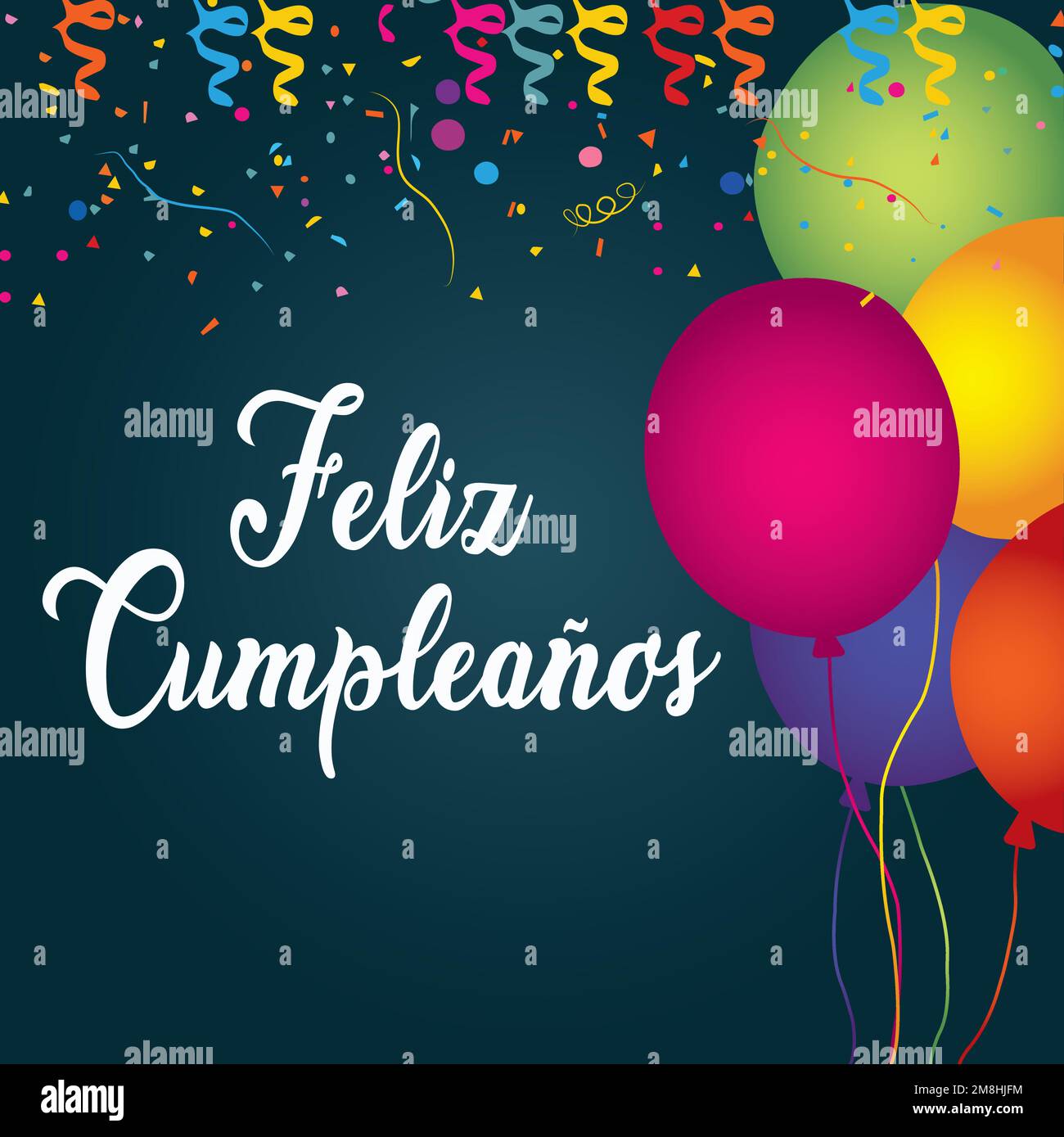 Feliz cumpleaños Design mit Hintergrundvektor Stock Vektor