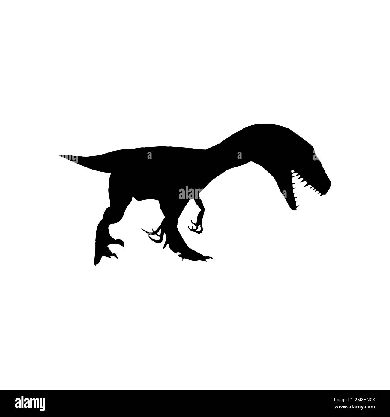 Dinosaurier-Ikone. Einfaches Dinosaurier-Museum-Poster-Hintergrundsymbol. Dinosaurier-Logo-Designelement. Dinosaurier-T-Shirt-Druck. Stock Vektor