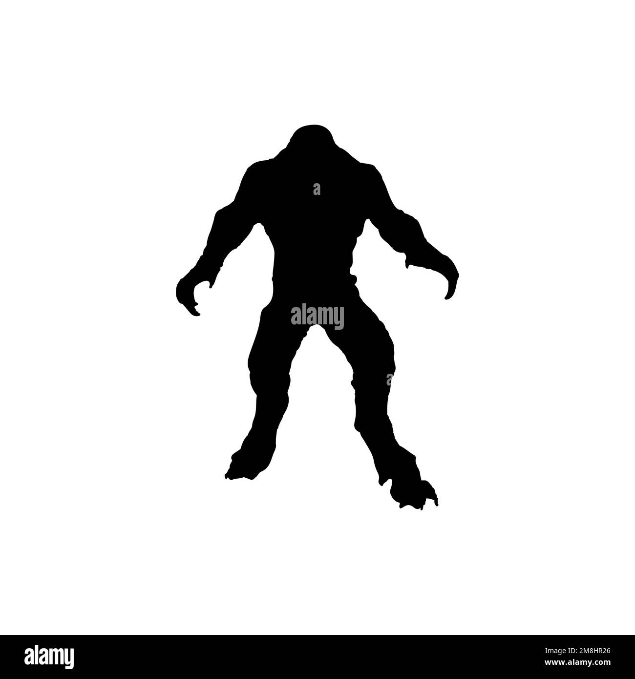 Alien-Symbol. Einfaches Hintergrundsymbol für Weltraumwissenschaft. Markenlogo-Designelement. Alien-T-Shirt-Druck. Vektor für Aufkleber. Stock Vektor