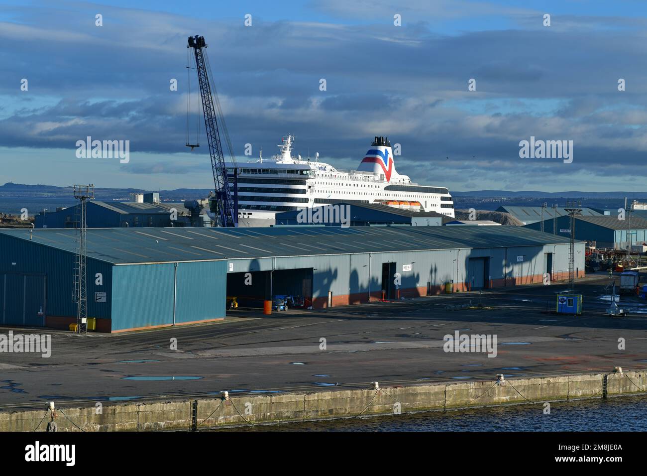 Edinburgh Scotland, Vereinigtes Königreich, 13. Januar 2023. Allgemeiner Blick auf den Hafen von Leith und die Umgebung. Live-Nachrichten von sst/alamy Stockfoto