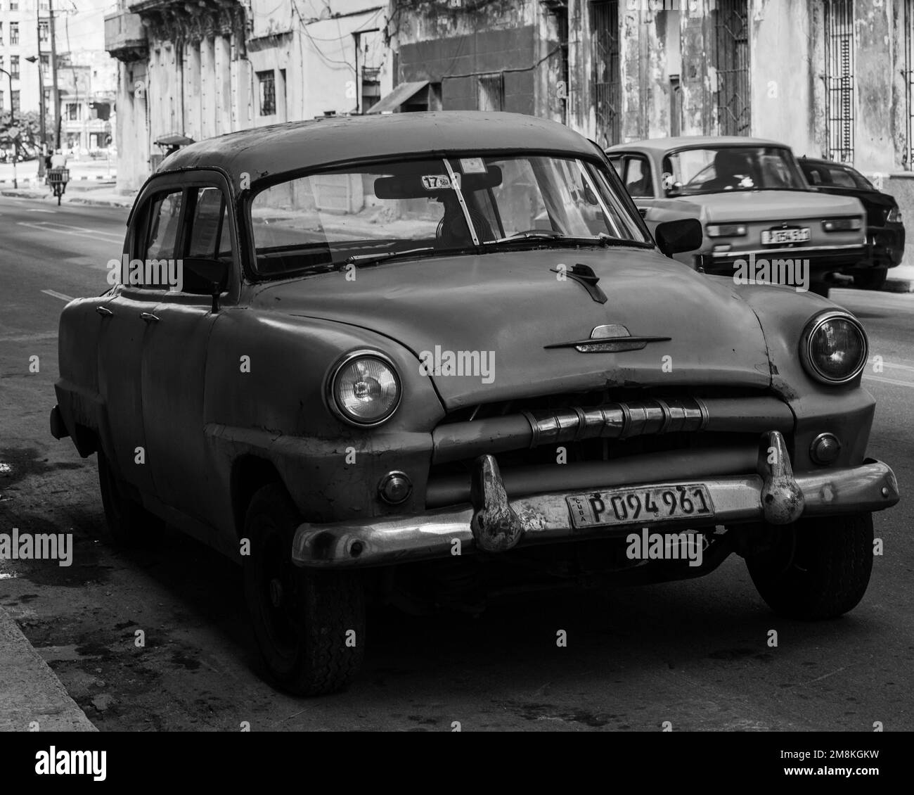 Almendrones Havana Kuba Stockfoto