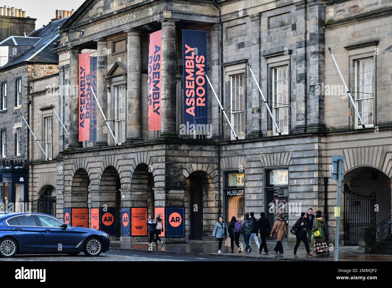 Edinburgh Scotland, Vereinigtes Königreich, 14. Januar 2023. Die Versammlungsräume in der George Street. Live-Nachrichten von sst/alamy Stockfoto