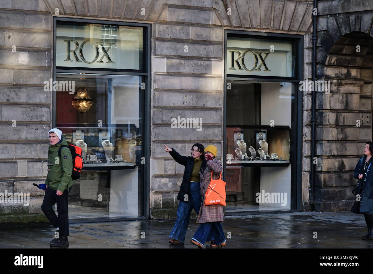 Edinburgh Scotland, Vereinigtes Königreich, 14. Januar 2023. ROX-Laden in der George Street. Live-Nachrichten von sst/alamy Stockfoto