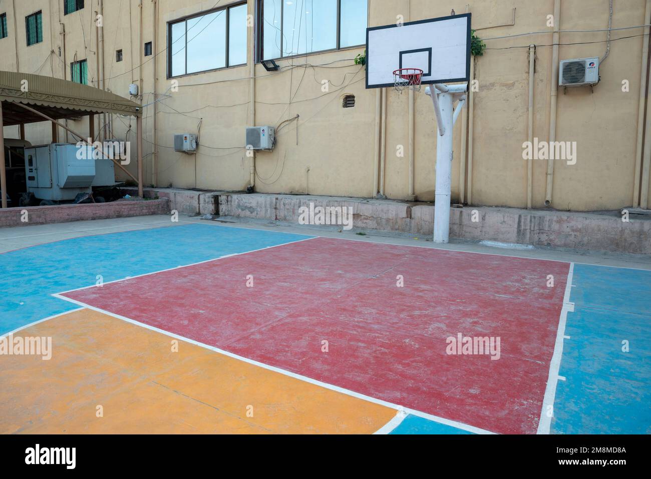 Outdoor, Basketballfeld, Peshawar, Pakistan Stockfoto
