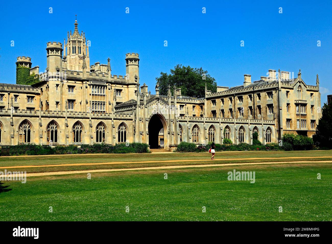 St. Johns College, Cambridge University, Cambridge, England, Großbritannien Stockfoto