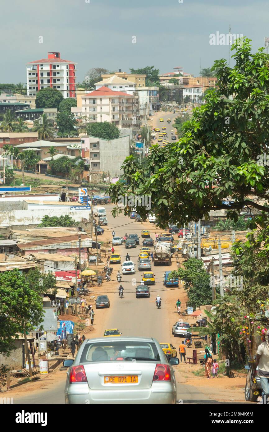 Blick von Yaounde, Kamerun Stockfoto