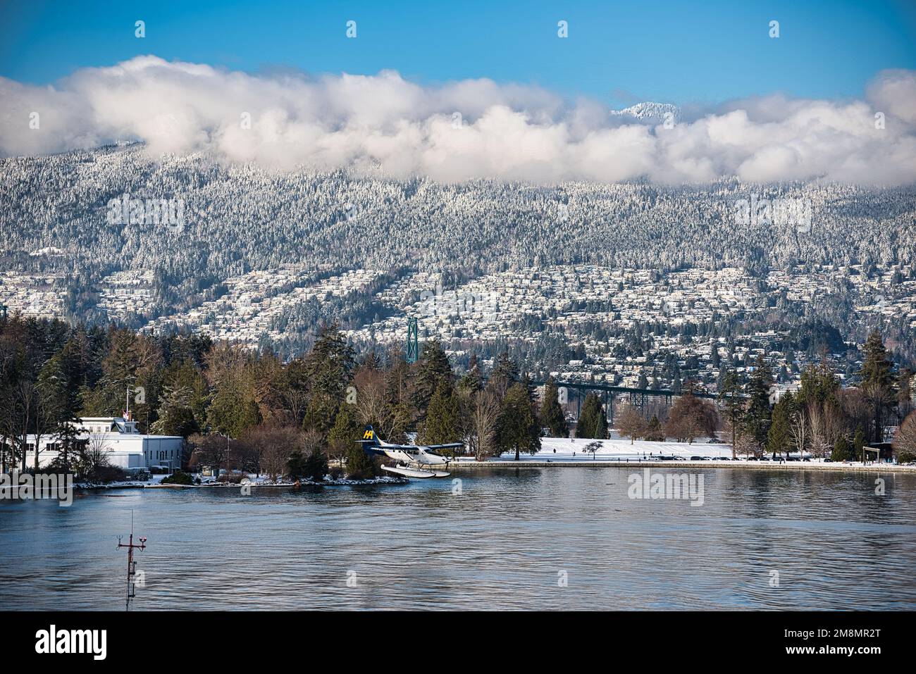 Vancouver im Schnee Stockfoto
