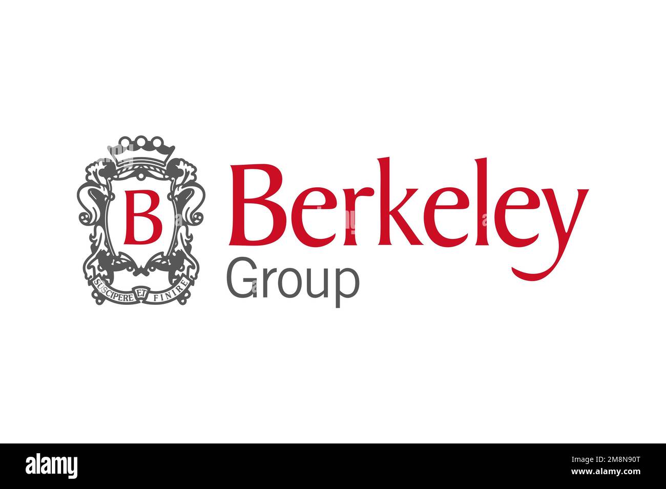 Berkeley Group Holdings, Logo, Weißer Hintergrund Stockfoto