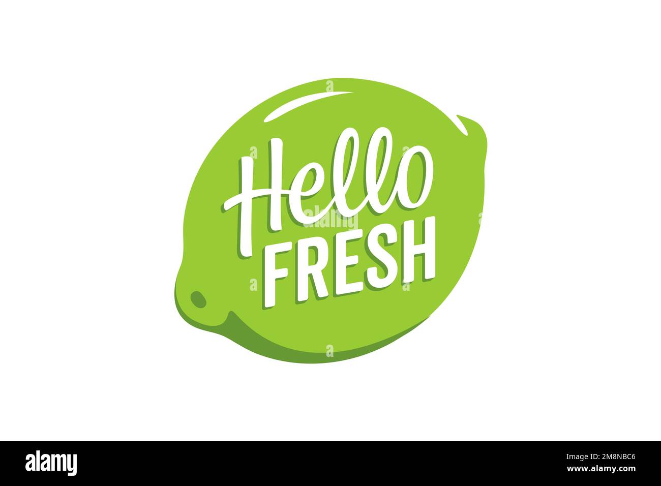 HelloFresh, Logo, weißer Hintergrund Stockfoto