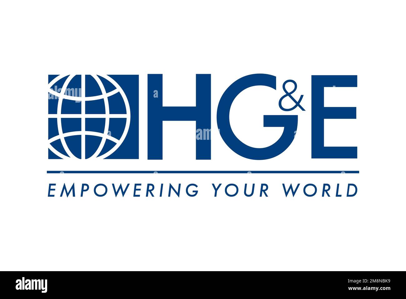 Holyoke Gas & Electric, Logo, Weißer Hintergrund Stockfoto