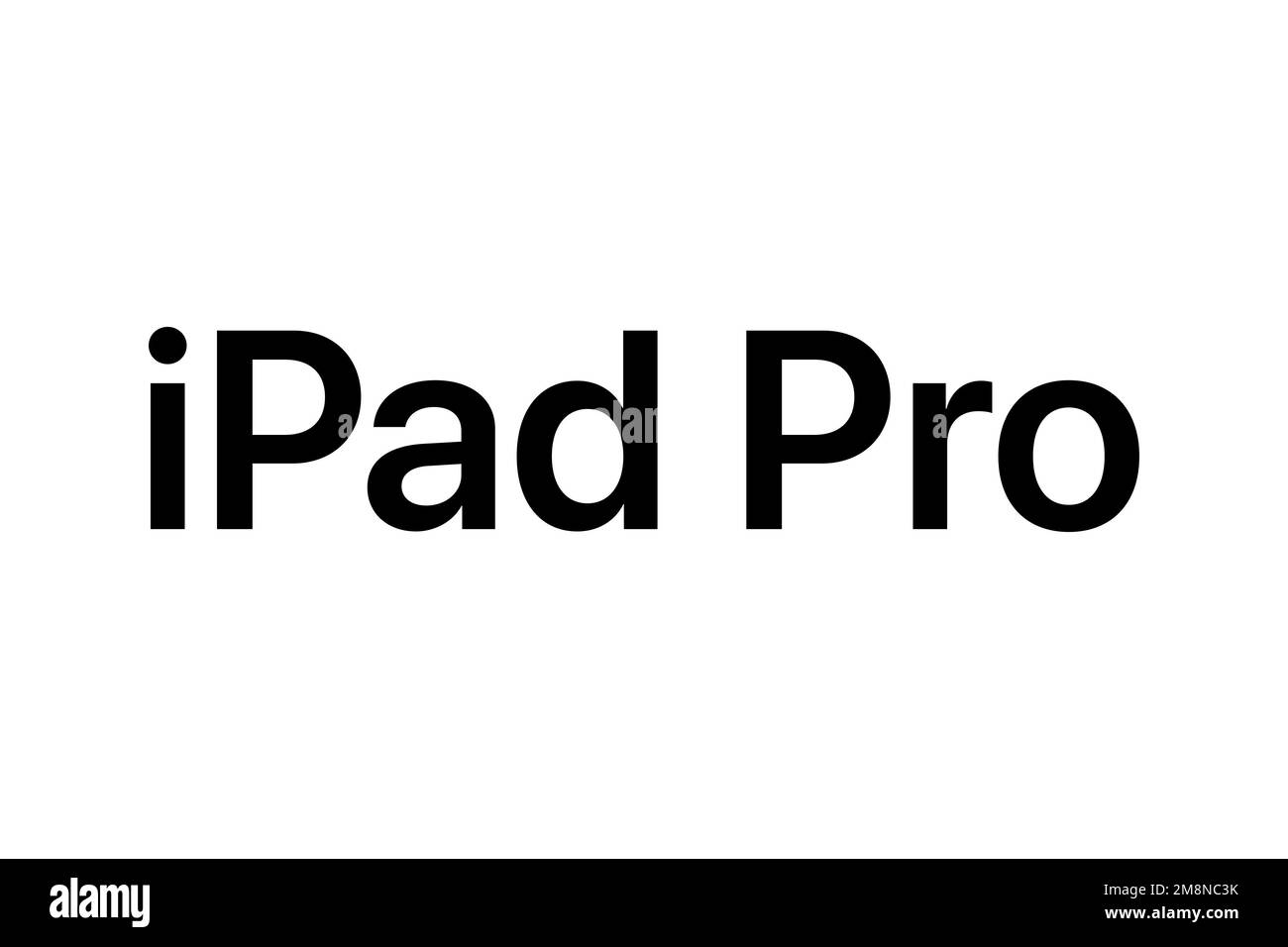IPad Pro, Logo, weißer Hintergrund Stockfotografie - Alamy