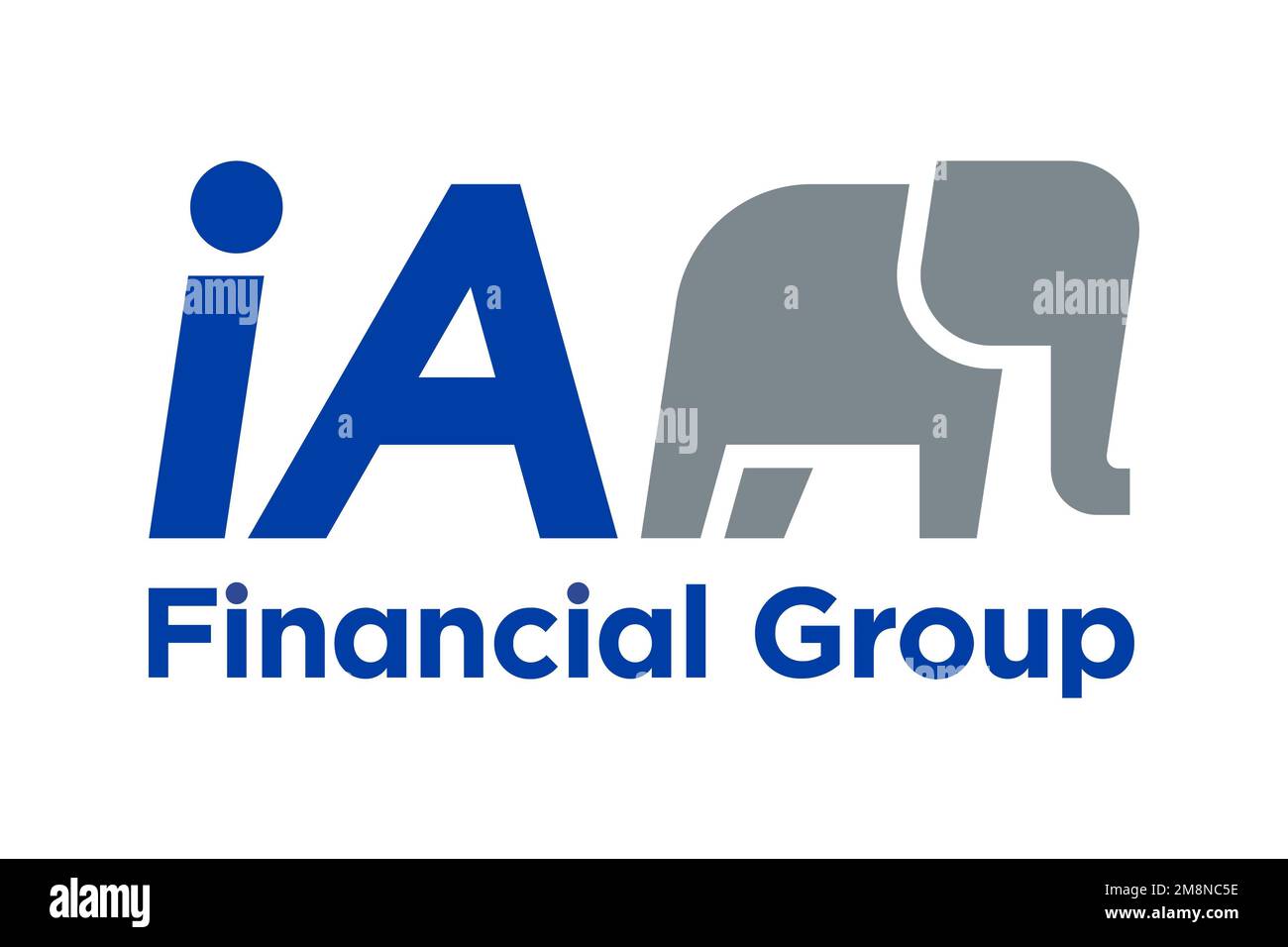 IA Financial Group, Logo, weißer Hintergrund Stockfoto