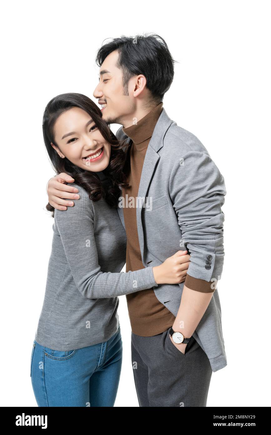 Nehmen Sie junge Liebhaber mit Stockfoto