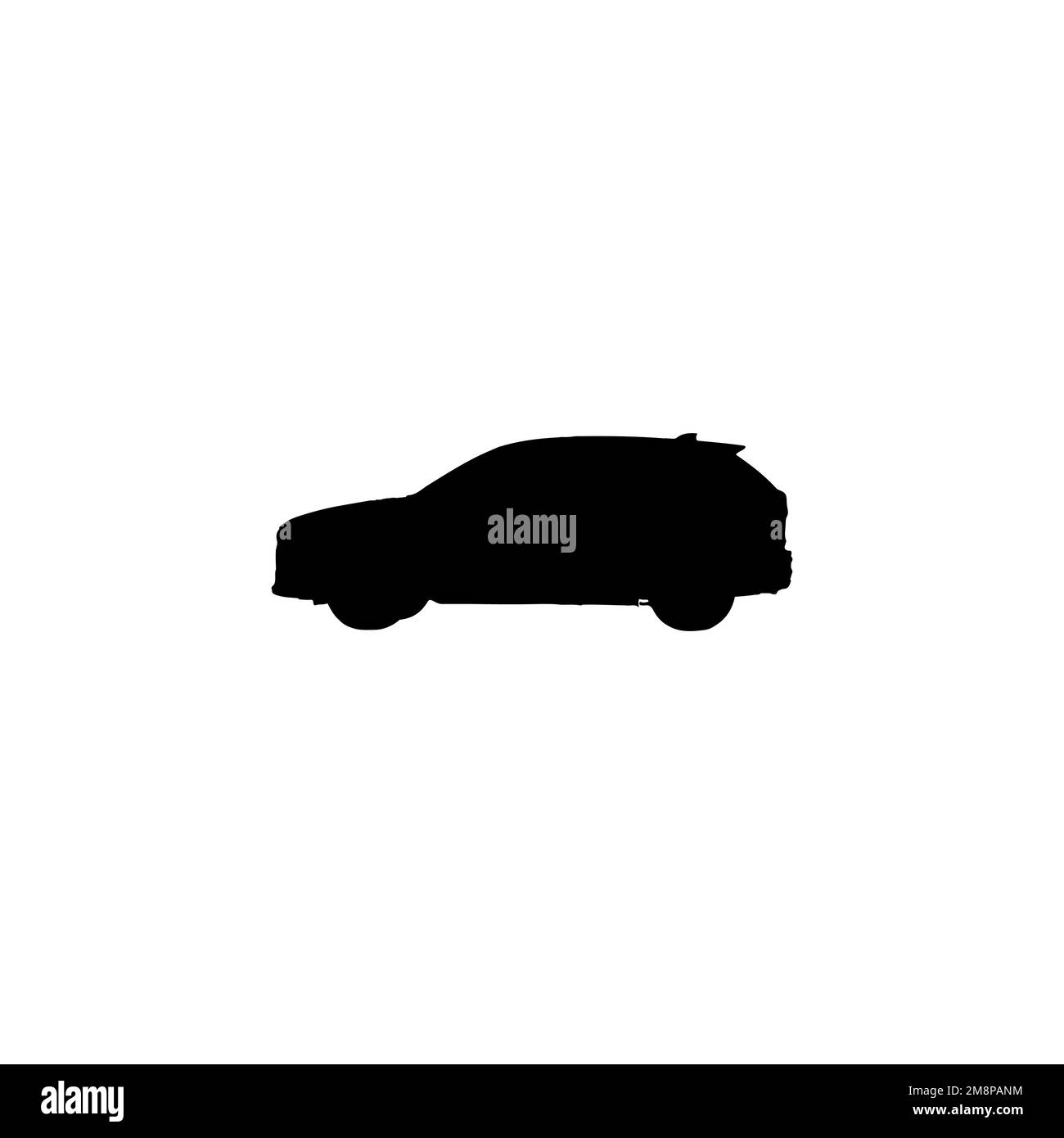 Sportwagen-Symbol. Schlichter Stil, Sportwagenladen, Poster mit Hintergrundsymbol für Großverkauf. Designelement für Sportwagen-Markenlogo. Sportwagen-T-Shirt-Druck. Stock Vektor