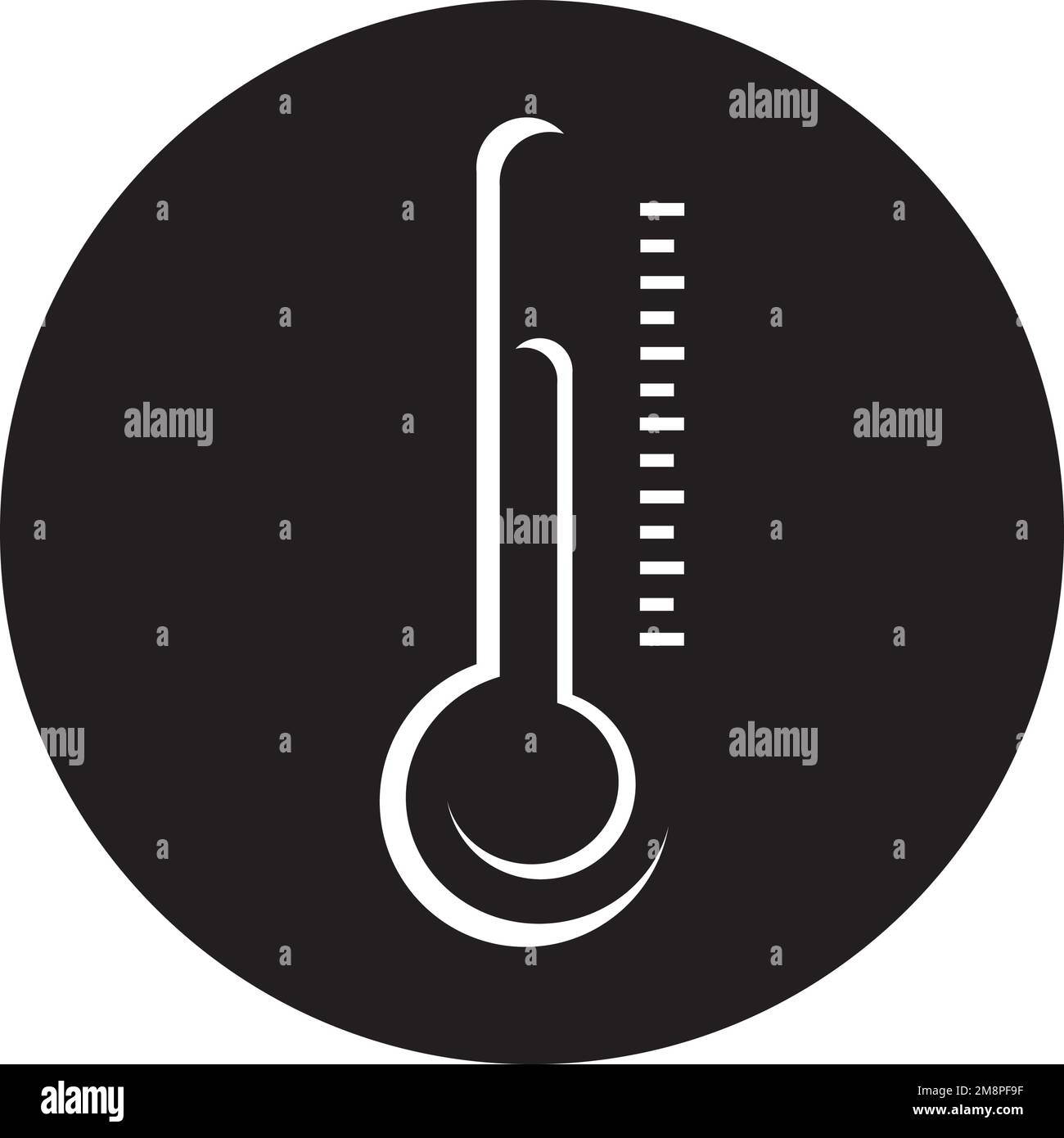 Termometer-Logo-Design Stock Vektor