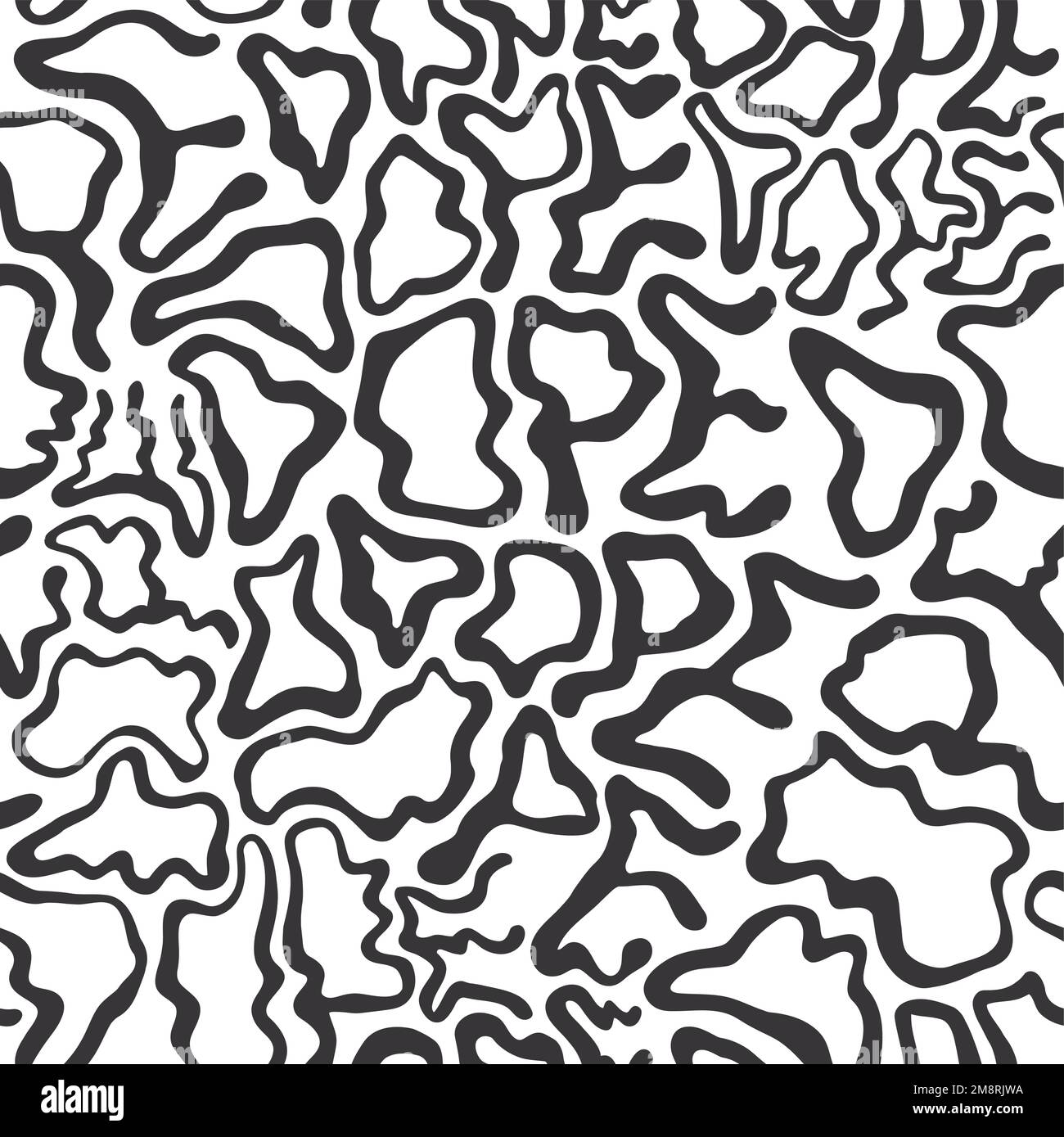 Deformiertes, wellenförmiges Dope-Wort, nahtlose Muster-Tapete, Vektorgrafik-Illustration, trippige Beschriftung, Dope-Nahtloses Muster-Tapeten-Druckkonzept Stock Vektor