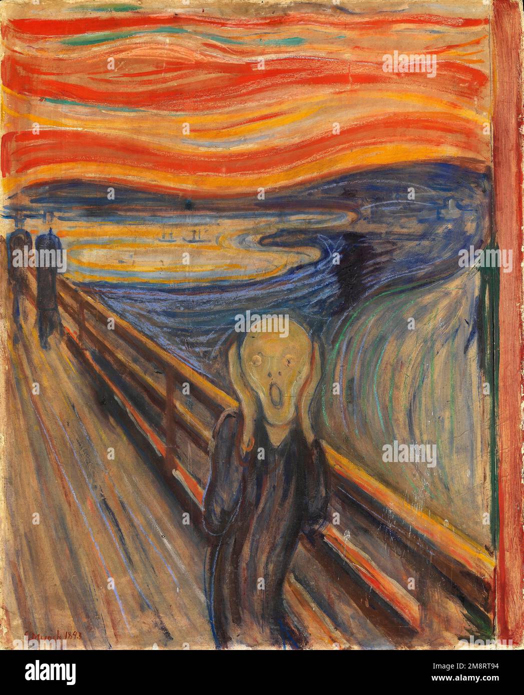 Der Schrei. Edvard Munch. 1893. Stockfoto