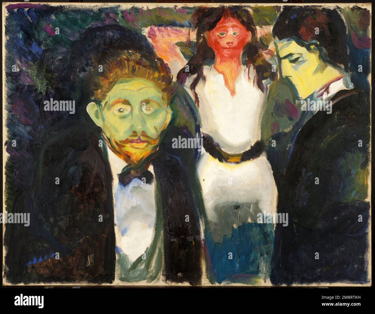 Eifersucht. Edvard Munch. 1907. Stockfoto