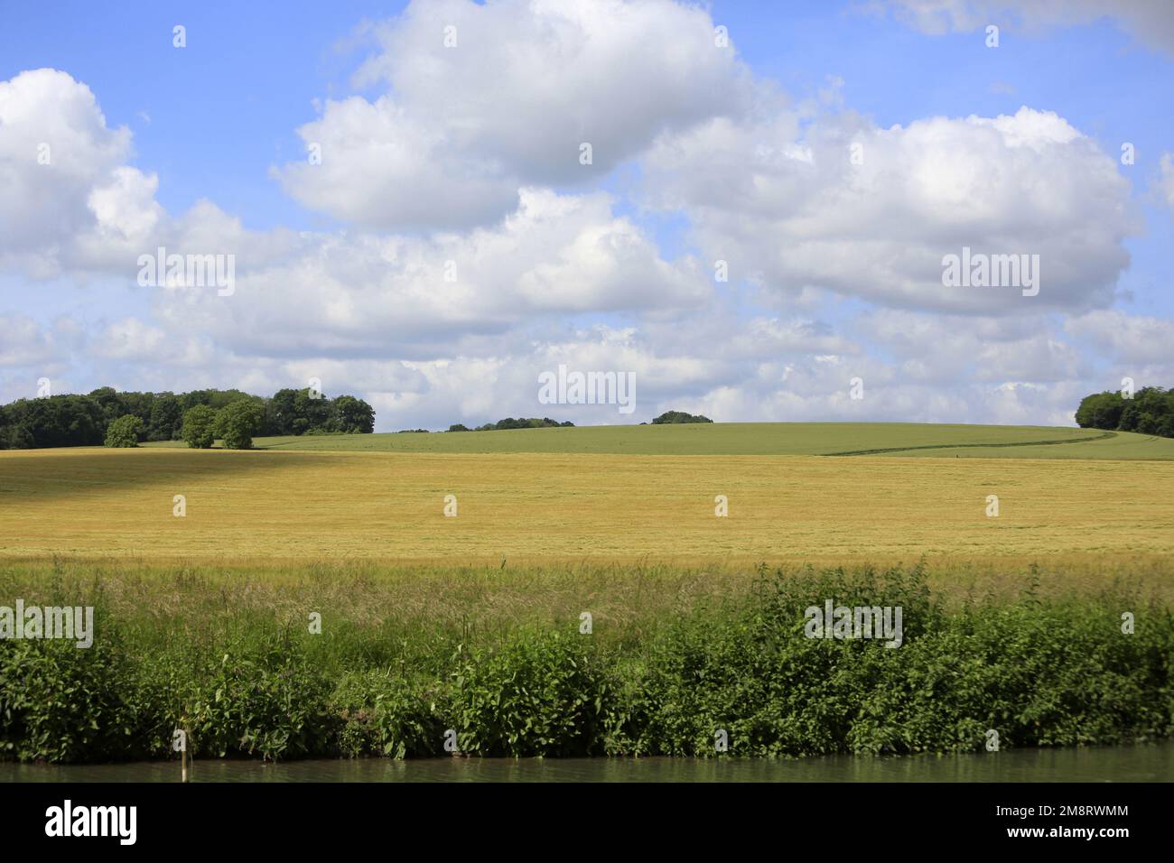 La Campagne en seine-et-Marne. Crécy-la-Chapelle. Seine-et-Marne. Frankreich. Europa. / Die Kampagne in seine-et-Marne. Crécy-la-Chapelle. Seine-et-Marne. Stockfoto