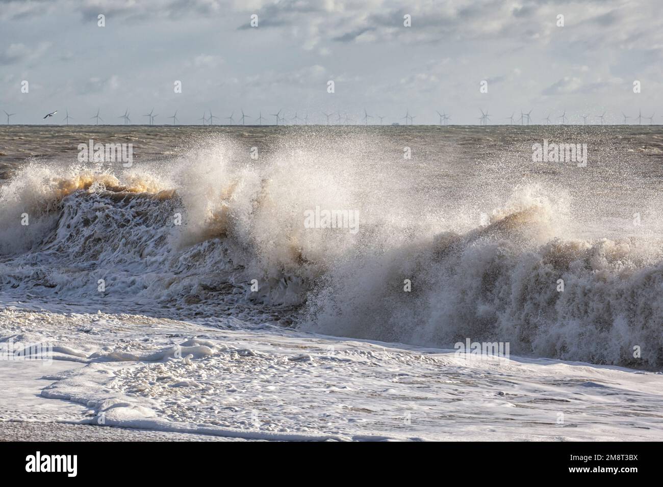 Hochwasser an der Südküste Stockfoto