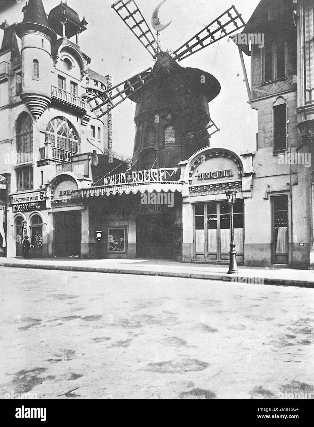 Eugène Atget (Französischer Architekturfotograf) - Moulin Rouge Stockfoto