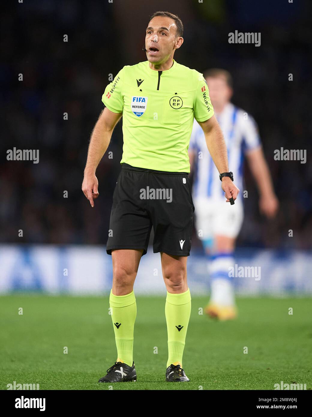 Schiedsrichter Guillermo Cuadra Fernandez beim Spiel La Liga zwischen