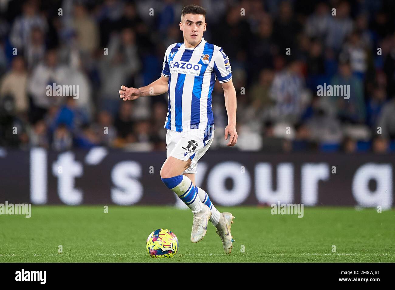 Anders von Real Sociedad während des Spiels in La Liga