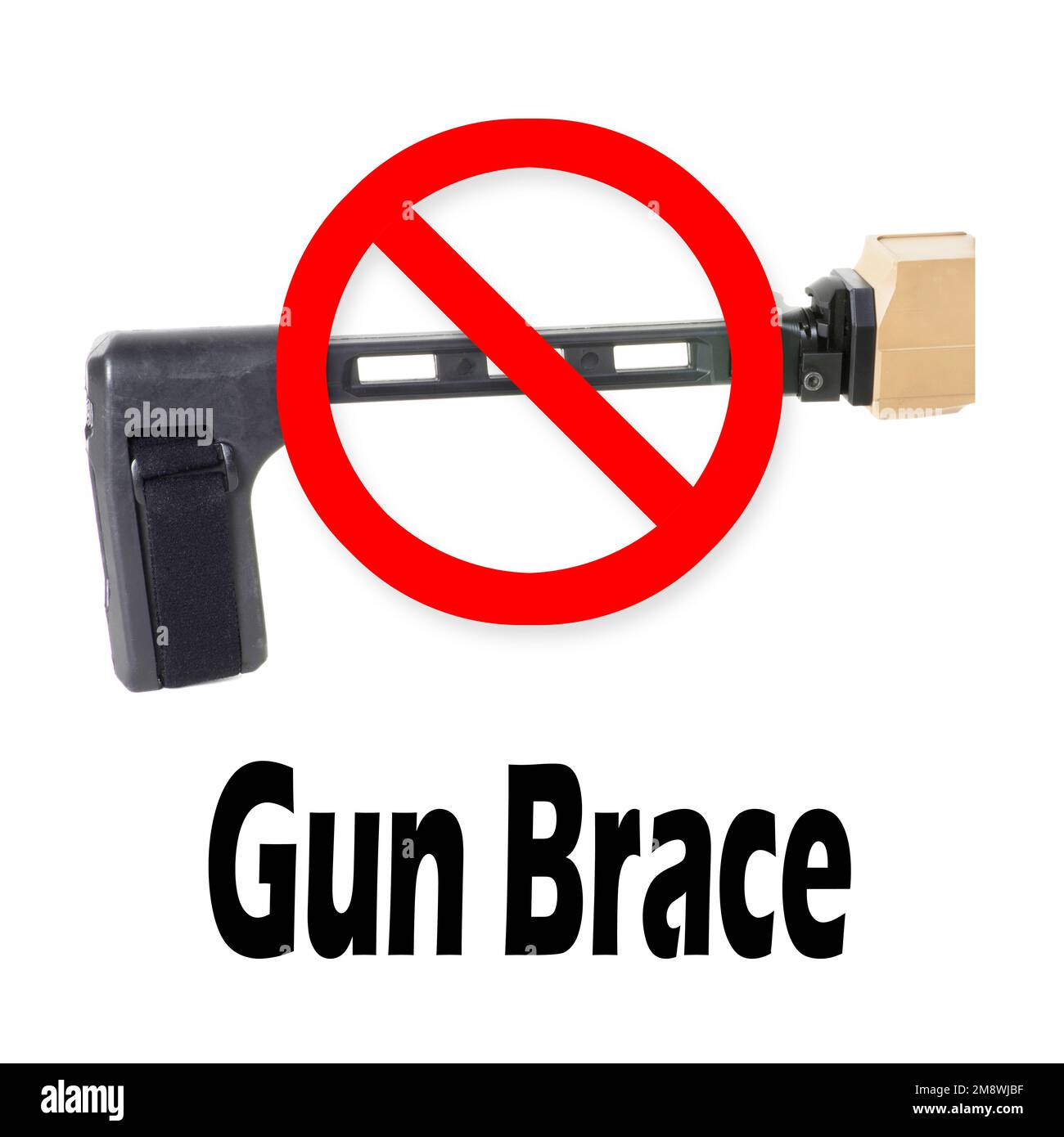 Verbotene Klappsplinte. Stockfoto