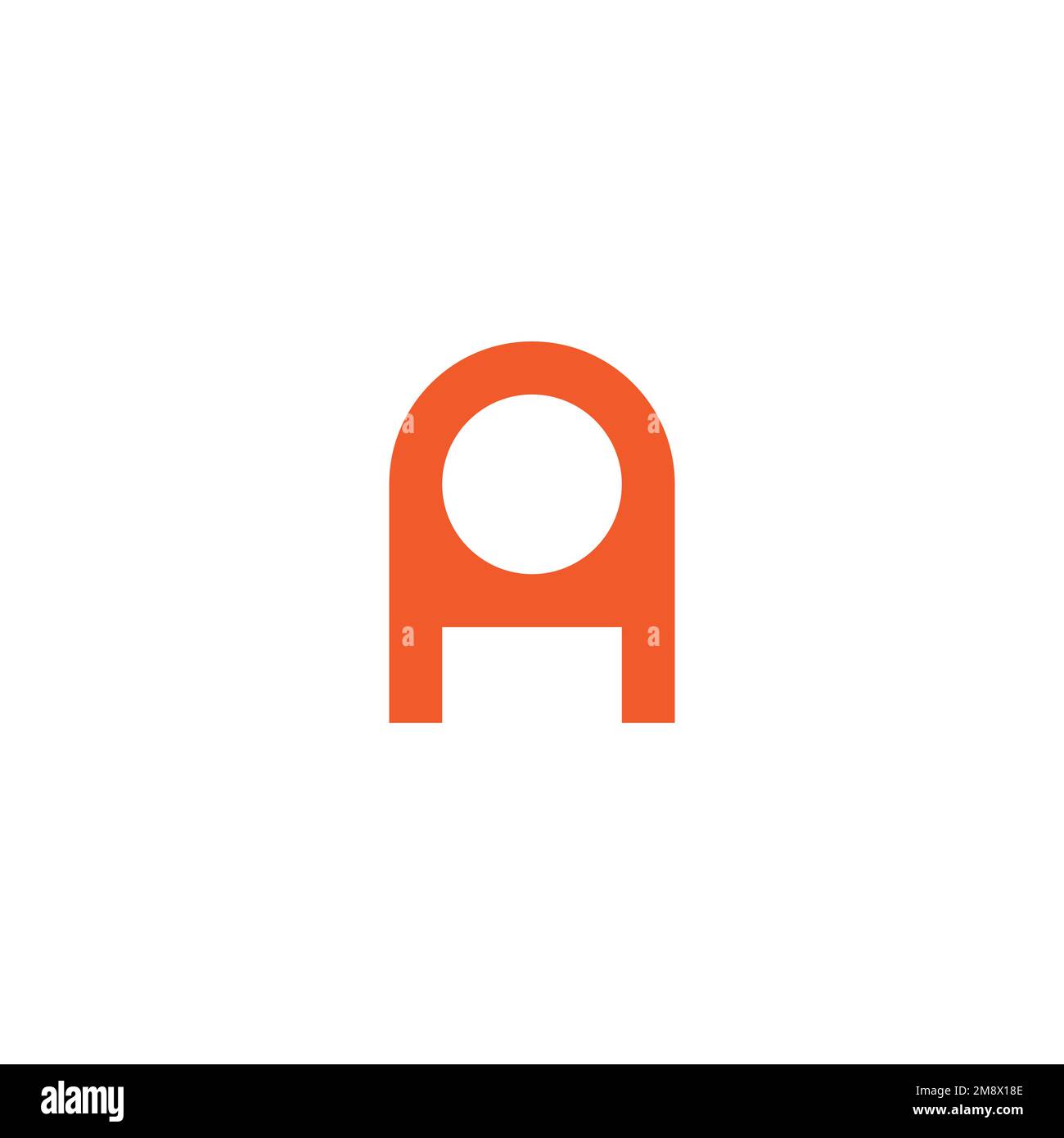 Einfacher geometrischer Logo-Vektor Stock Vektor