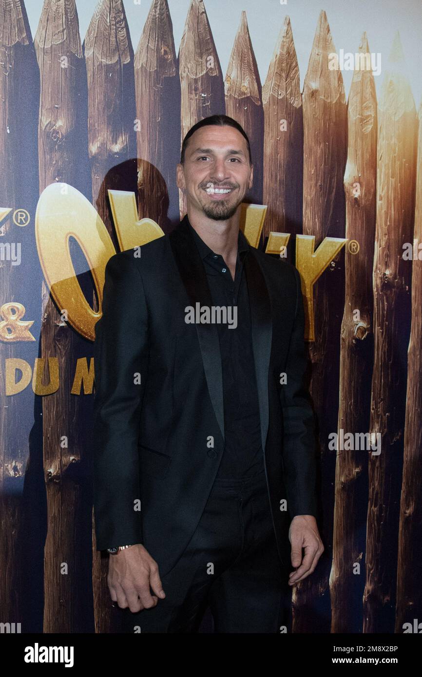 Zlatan Ibrahimovic besucht Asterix et Obelix: L'Empire du Milieu Premiere im Grand Rex Cinema in Paris, Frankreich am 15. Januar 2023. Foto: Aurore Marechal/ABACAPRESS.COM Stockfoto