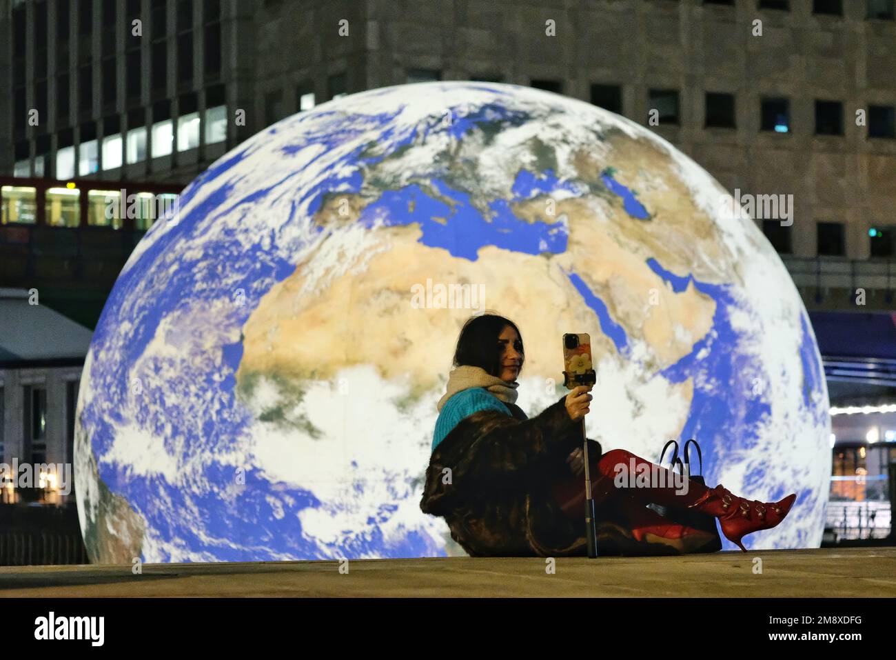 London, Großbritannien. 15. Januar 2023. Der Künstler Luke Jerram's