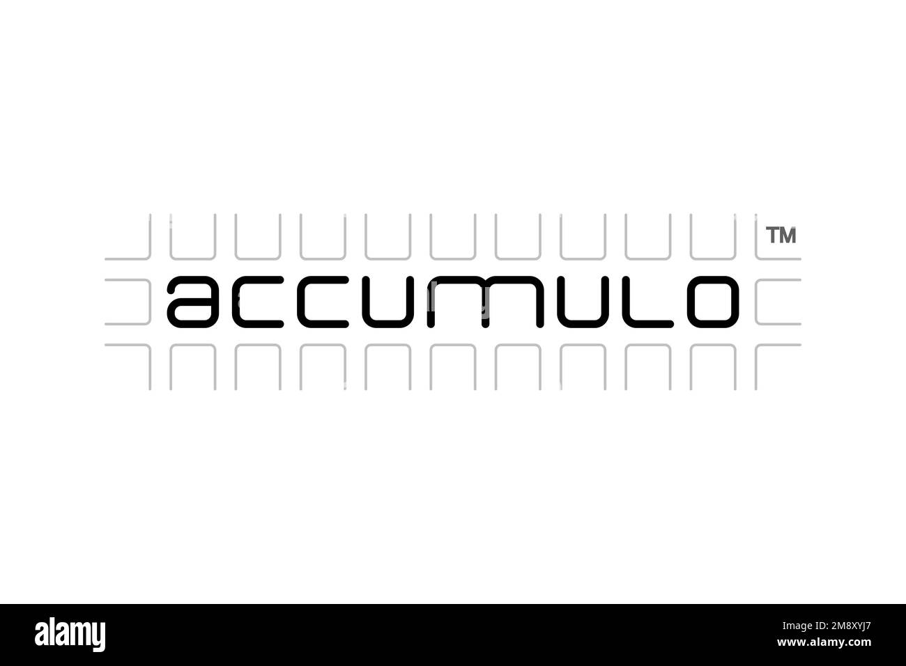 Apache Accumulo, Logo, Weißer Hintergrund Stockfoto