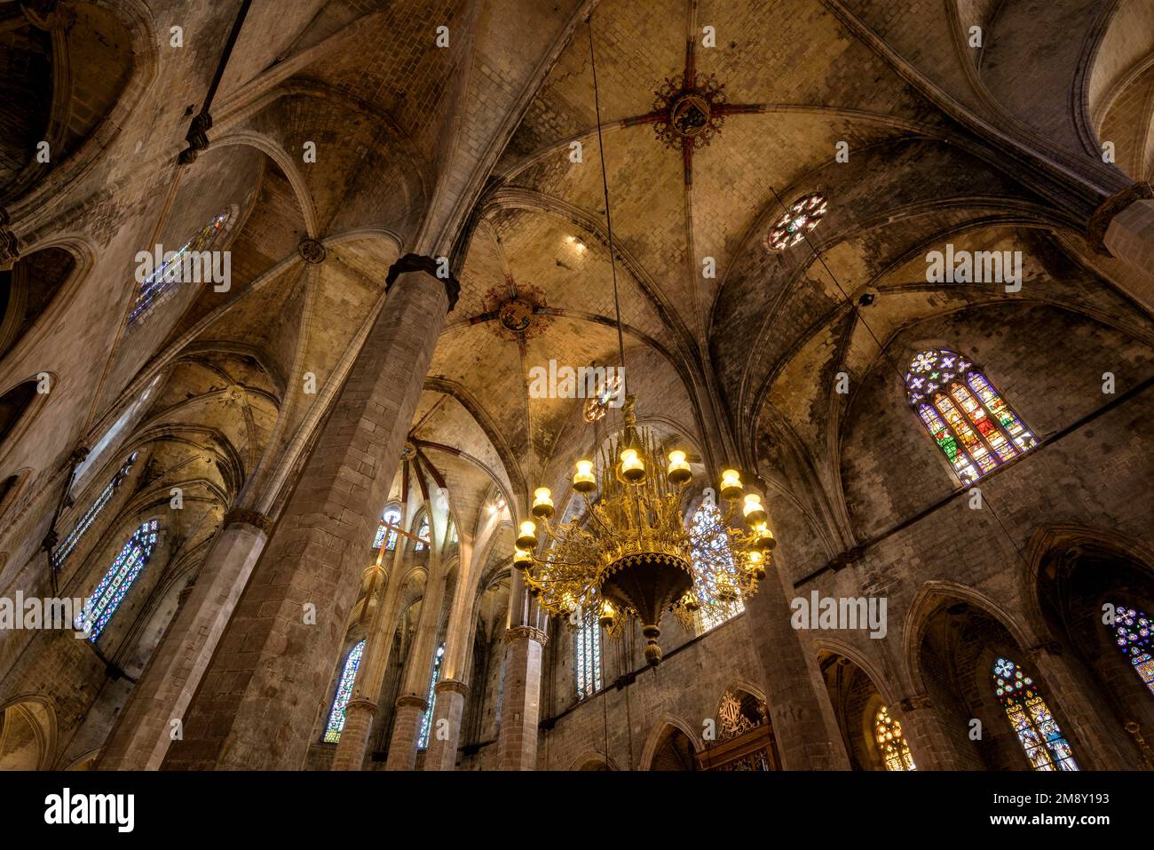Innere der gotischen Basilika Santa Maria del Mar (Barcelona