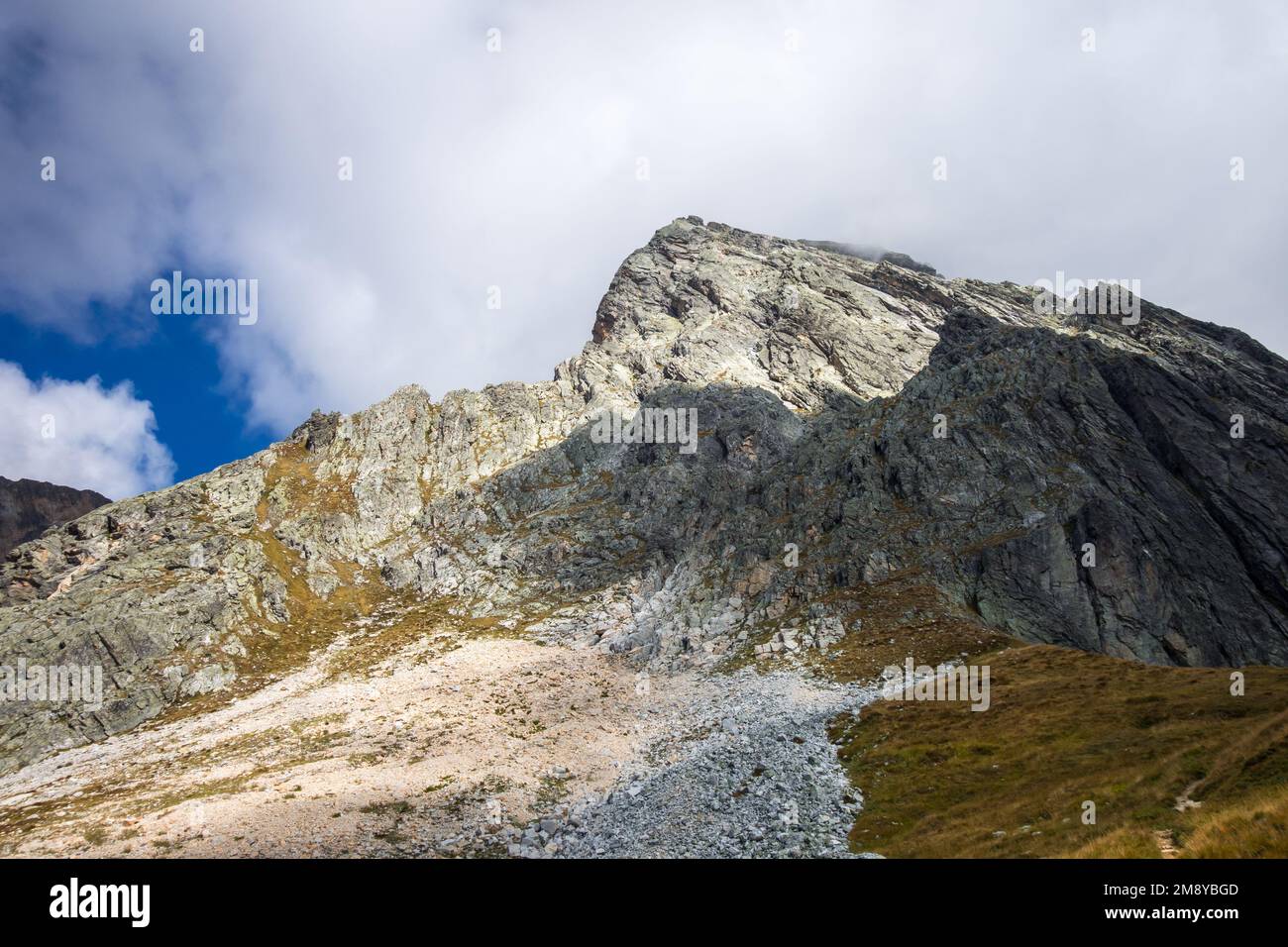 Berglandschaft in Pralognan la Vanoise. Französische alpen Stockfoto