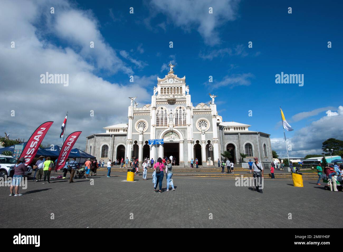 Basilika der Jungfrau von den Engeln (Basílica de Nuestra Señora de los Ángeles) in Cartago, Costa Rica. Stockfoto Basilika der Jungfrau von den Engeln (Basílica de Nuestra Señora de los Ángeles) in Cartago, Costa Rica. Stockfoto