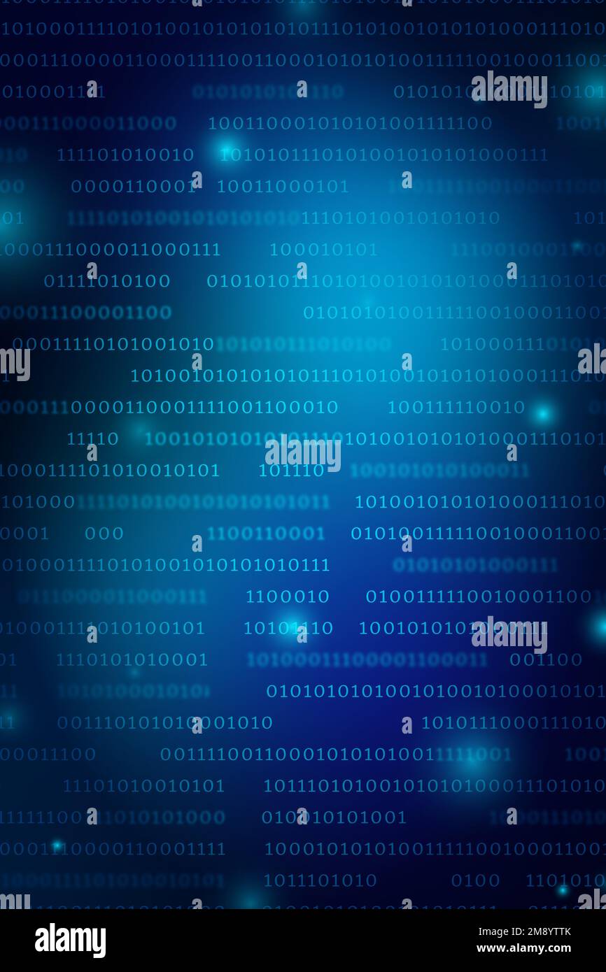 Stream of Binary Code Design Vector Stock Vektor