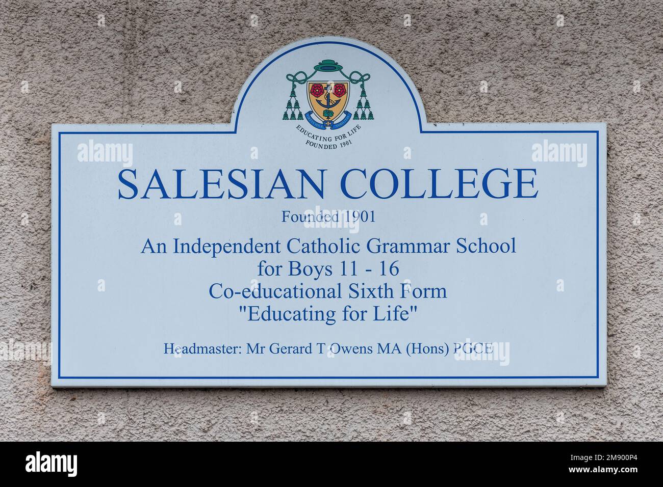 Salesian College, Farnborough, Hampshire, England, Großbritannien, Eine unabhängige römisch-katholische Tagesschule Stockfoto